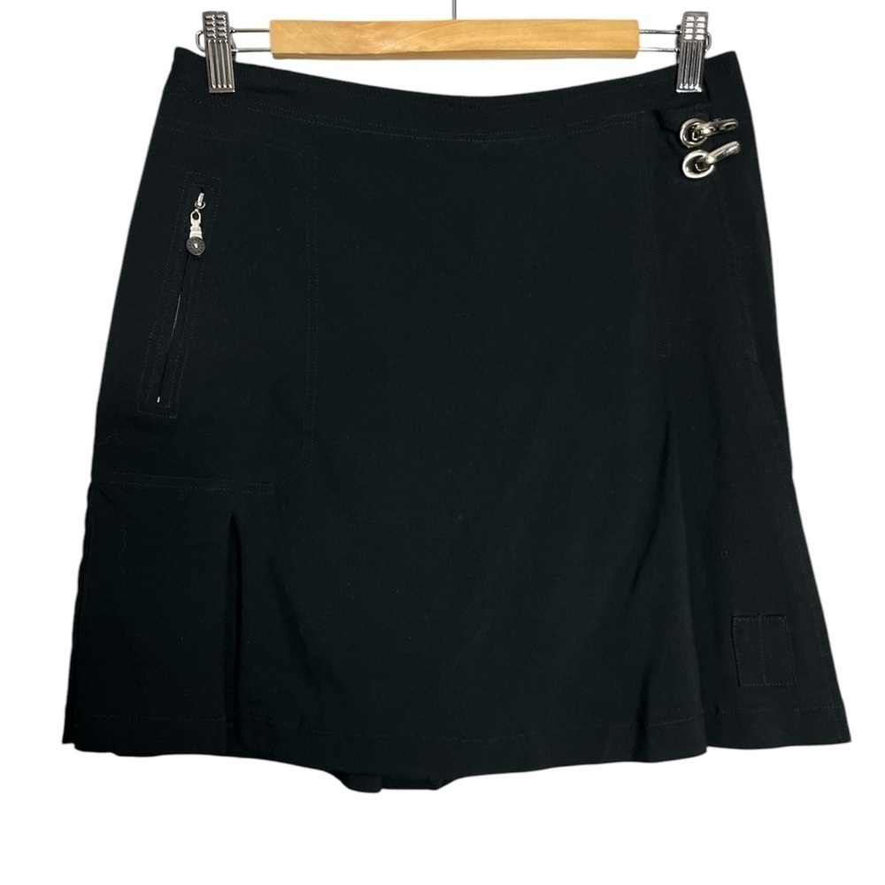 Jamie Sadock Golf Skort Stretch Pleated Shorts Zip Pocket, size 8